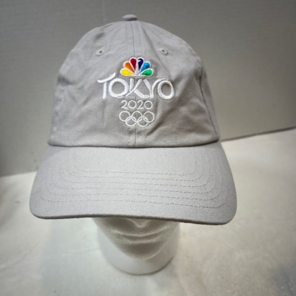 NBC 2020 Tokyo Olympics Embroidered Cotton Adjustable Hat Baseball Cap Gray